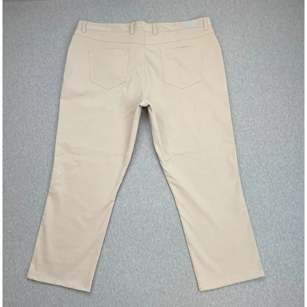 Peter Millar Pants‎ Mens 40 x 32 (Fit 40 x 27) Beige 5-Pocket Performance EB66
